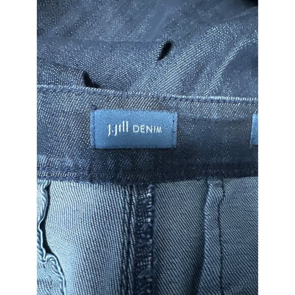 J.Jill Metropolitan Full Leg Denim Pants With Belt Loops & D-Ring Size 12 - Picture 5 of 12